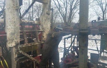 A Zefiro Crew Member is Pictured at Work During the Company’s First Well-Plugging Project in Cuyahoga Valley National Park